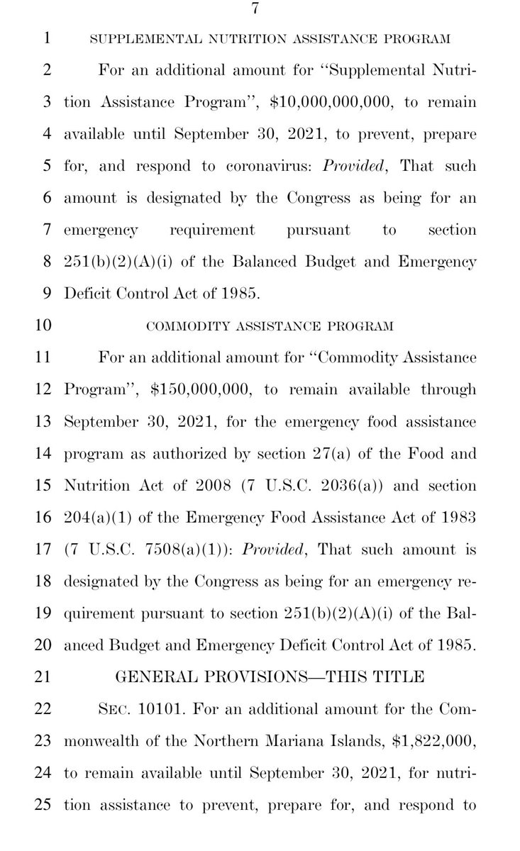 Btw. Cracking Truly number 1.Nancy easing us into it with food stamp spending, since we’re all gonna be on them:$3 billion for CNP$1.1 billion for WIC$10 billion for SNAP$150 million for CAP, wonder if that’s a typo and she forgot some zeroes