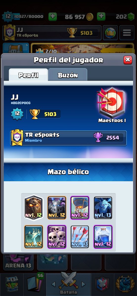DarkPrince_01's tweet photo. Propuestas de Teams para Clash Royale! MD! 
- Récord 5601 🏆 -  Lvl 12 https://t.co/Ioh3OXUUyK