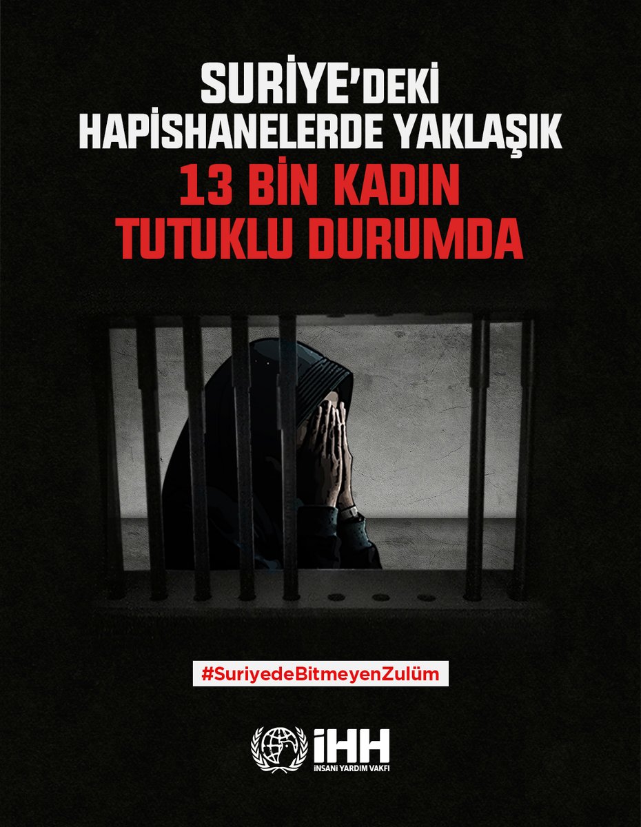 SuriyePlatform's tweet photo. Eşinin ya da bir akrabasının rejim muhalifi olması, Suriye’de kadınların hapse atılmaları için yeter sebeptir. #SuriyedeBitmeyenZulüm https://t.co/OKz8Rbp4oT