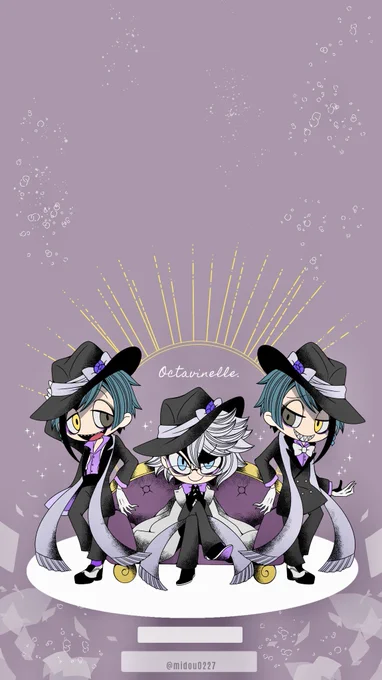 #ツイステファンアート

デフォルメなオクタヴィネル?
(もう一つのは自分用の待受) 