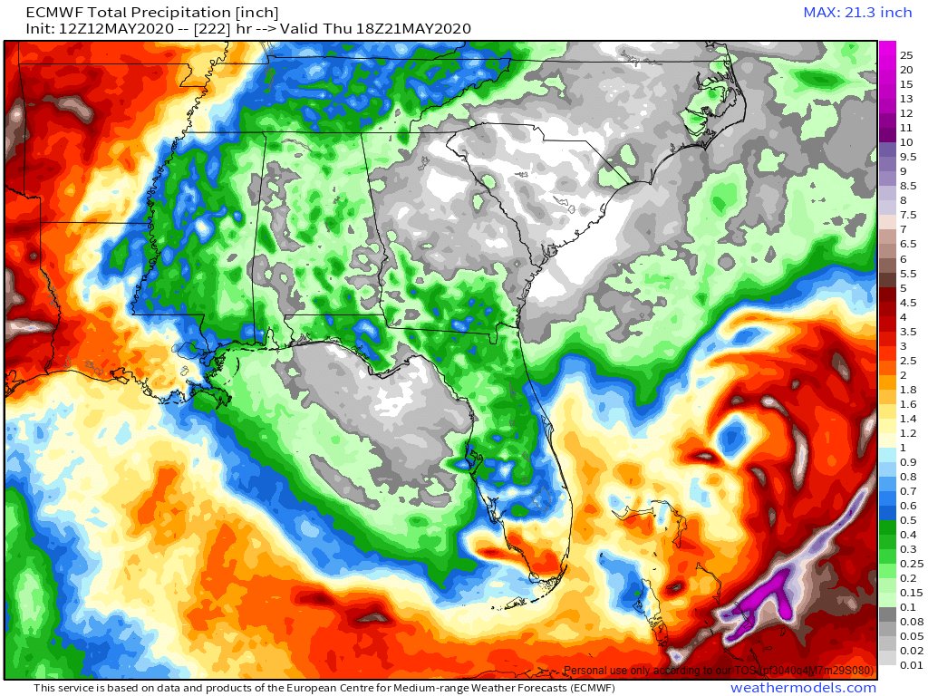 PeeDee_WxSC's tweet photo. SER much? Good grief... you can pretty much say no to any rain chances over the next 10 days..

Look at the massive rain hole over the SE, where the ridge will dominate our pattern for the next week + #scwx #ncwx #gawx https://t.co/Sk9YaKGwPV