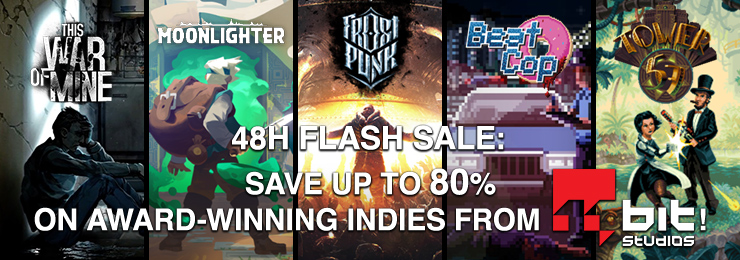 Sadece iki günlüğüne flaş <a href="/11bitstudios/">11 bit studios | Death Howl OUT NOW</a> indirimleri! #Frostpunk'ın donmuş Steampunk dünyasında son insan şehrini inşa edin! #Moonlighter'da ortaçağ fantezi mağazanızı stoklamak için tehlikeli zindanlara dalın ve daha fazlası! bit.ly/3cu93mT