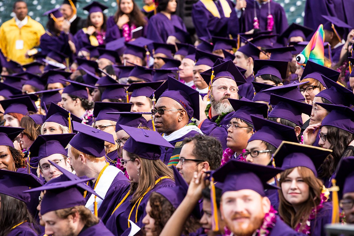 SFSU's tweet photo. Graduating Gators, a virtual Commencement ceremony has been planned for June 18, 2020, at 5:30 p.m. More details about the ceremony are coming soon. #SFSU2020 Keep checking https://t.co/zQAfLmnO8l for updates. https://t.co/th8GzyYPuD