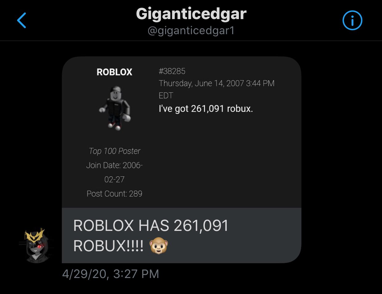 News Roblox On Twitter Breaking The Roblox Account Has 261091 Robux This Is The Highest Robux Ever - roblox twitter nikilis get robux points