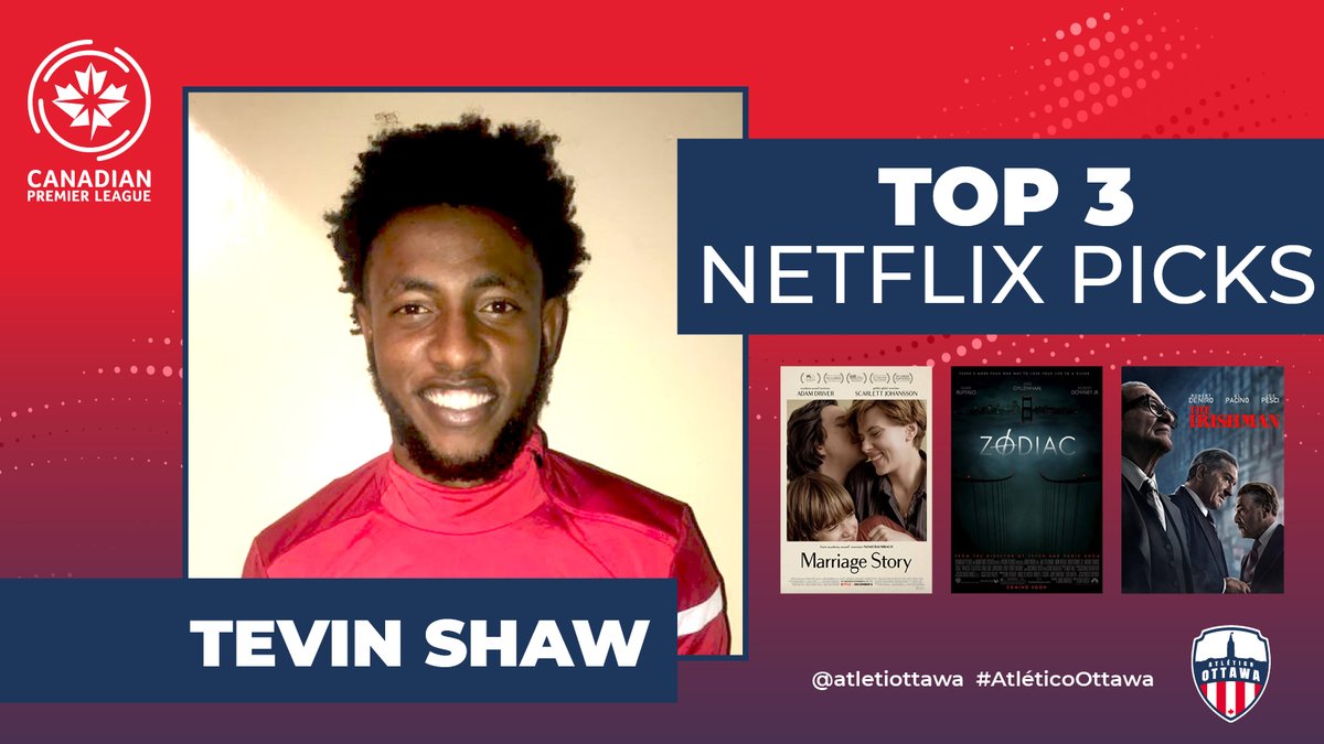 atletiOttawa's tweet photo. How many stars would you give Tevin's #AtletiAtHome Netflix picks?
#AtléticoOttawa https://t.co/j4EzxS2pKu