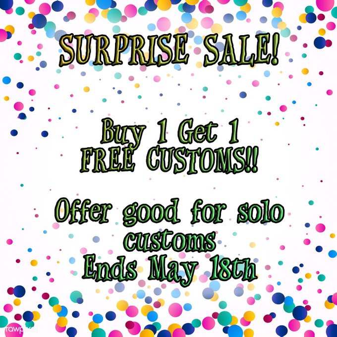 SURPRISE B1G1 CUSTOM SALE! Offer ends May 18th!  Send scripts to madameamiee@gmail.com https://t.co/<a href="/tag/findom"class="tags"><span>#findom</span></a>