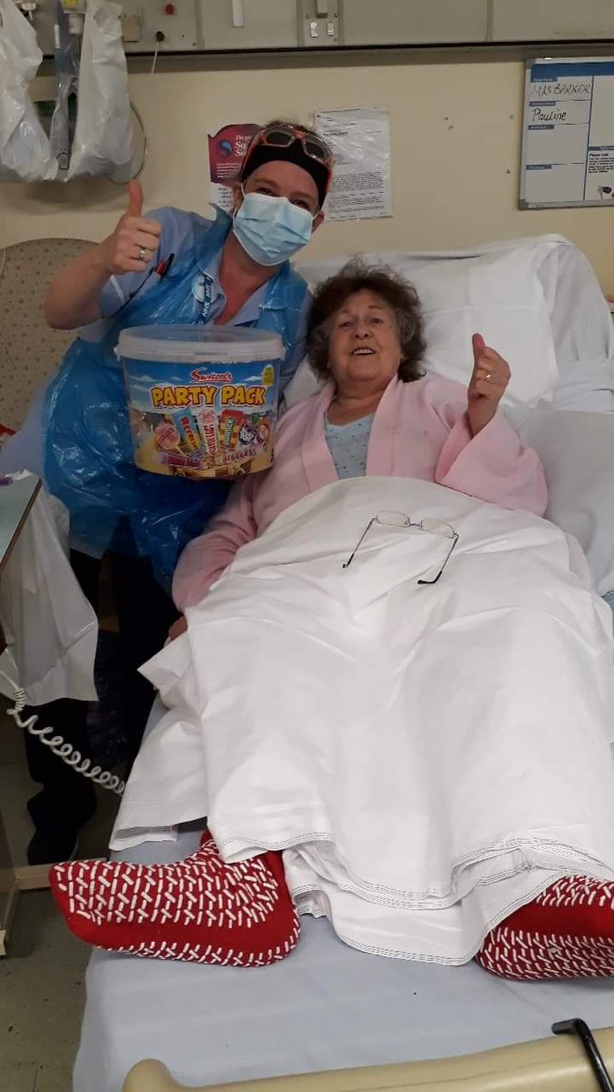 ABSSECURITIES's tweet photo. Everyone says thank you NHS. But hits home when there looking after your mum. Thank god not covid-19. Truly amazing all of you. Just a small token sweets, cream eggs and fresh strawberrys and grapes. All our love to you all caring for the nation.#StayAtHome #NHS #BorisJohnson https://t.co/hqKvpIU0Qr