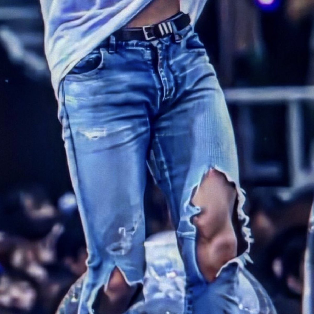 Jungkook in ripped jeans - a thread because this is a work of art