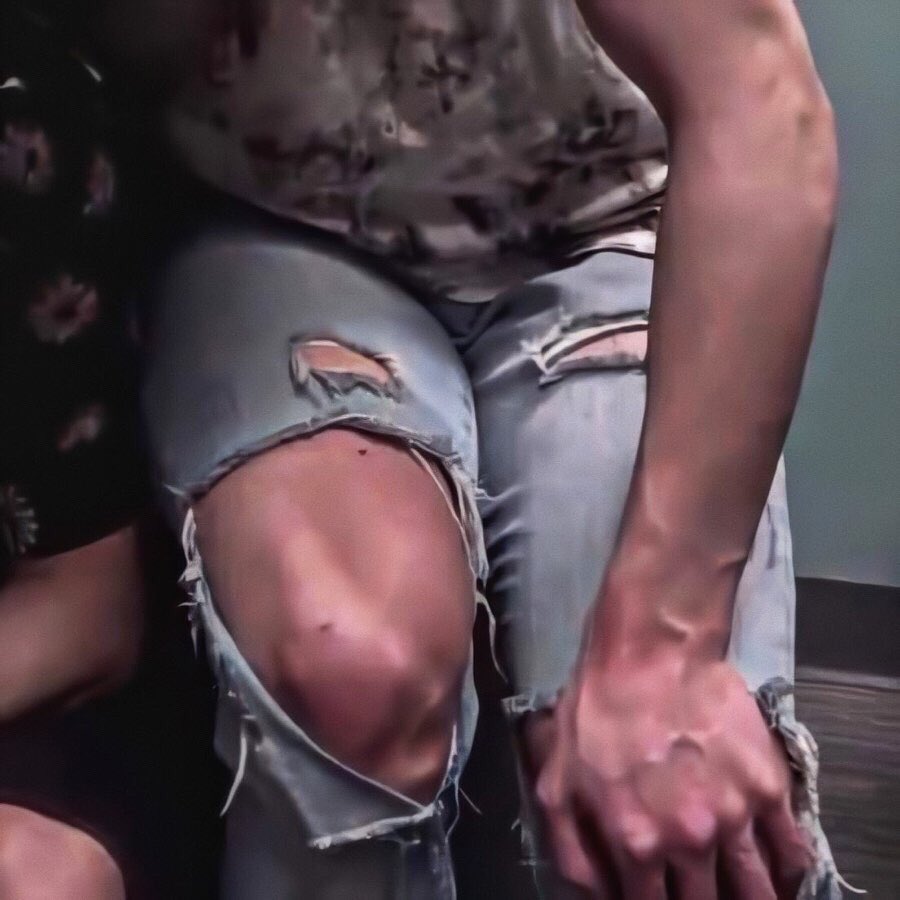 Jungkook in ripped jeans - a thread because this is a work of art