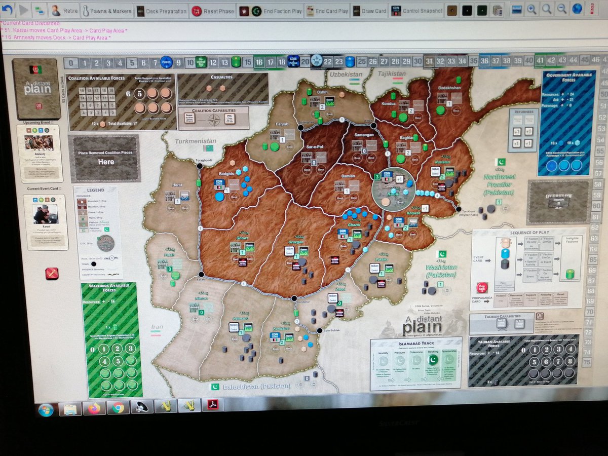 Zapoleon3's tweet photo. #ADistantPlain... Esta vez hay que pensar, y mucho con la coalición... Veremos si mi medio cerebro y el medio de @CCCPVostok rinden igual de bien que con los británicos en #LibertyorDead @gmtgames
De momento toca sufrir 😓 https://t.co/USiQuL0eJe