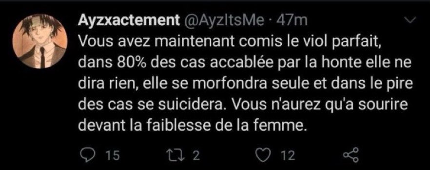 keurnoir_'s tweet photo. Genre y’a des Fav et Rt pour cet imbécile ? #TWVIOL https://t.co/IMyftWmu7T