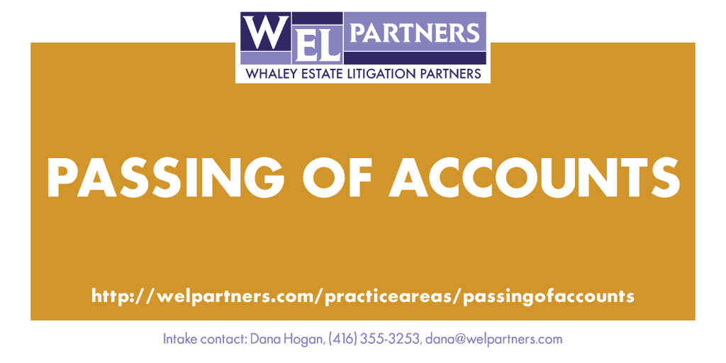 WELPartners's tweet photo. WEL Partners Practice Areas: Passing of Accounts
https://t.co/KMzfINh3Gt
#passingofaccounts #welpartners #estatelitigation #lawfirm #lawyers #toronto #practiceareas https://t.co/1XLOPlVQPd