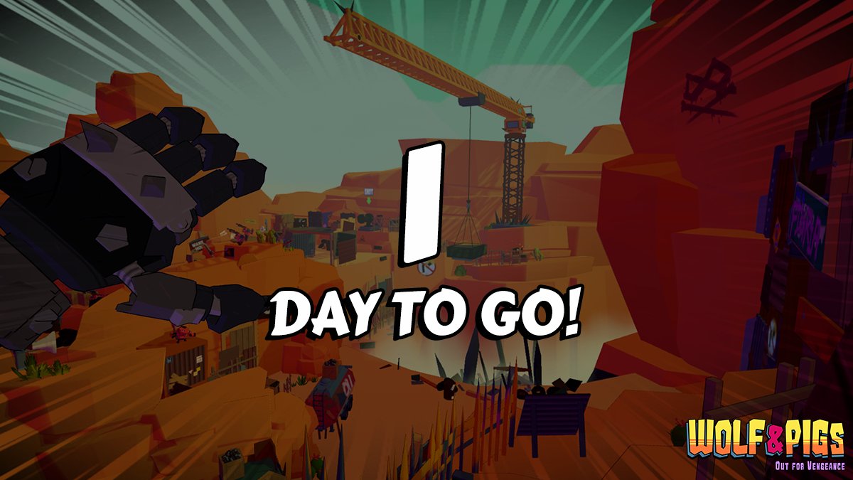 Who's afraid of the "Big Bad Wolf"? The Pig Brothers Gang, of course! Find out why when #WolfAndPigs launches tomorrow.

Wishlist it now on <a href="/Steam/">Steam</a>:
store.steampowered.com/app/1198810/Wo…

#indiedev #VR