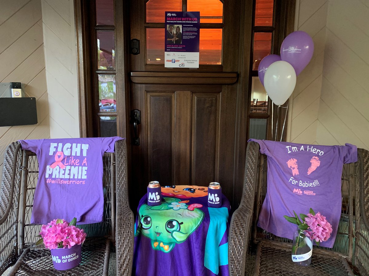 Thank you March of Dimes families for decorating your porches purple. Here are the winners. Awayne Williams from Chattanooga and The Hollinger Family from Appalachia. #MFBstepup