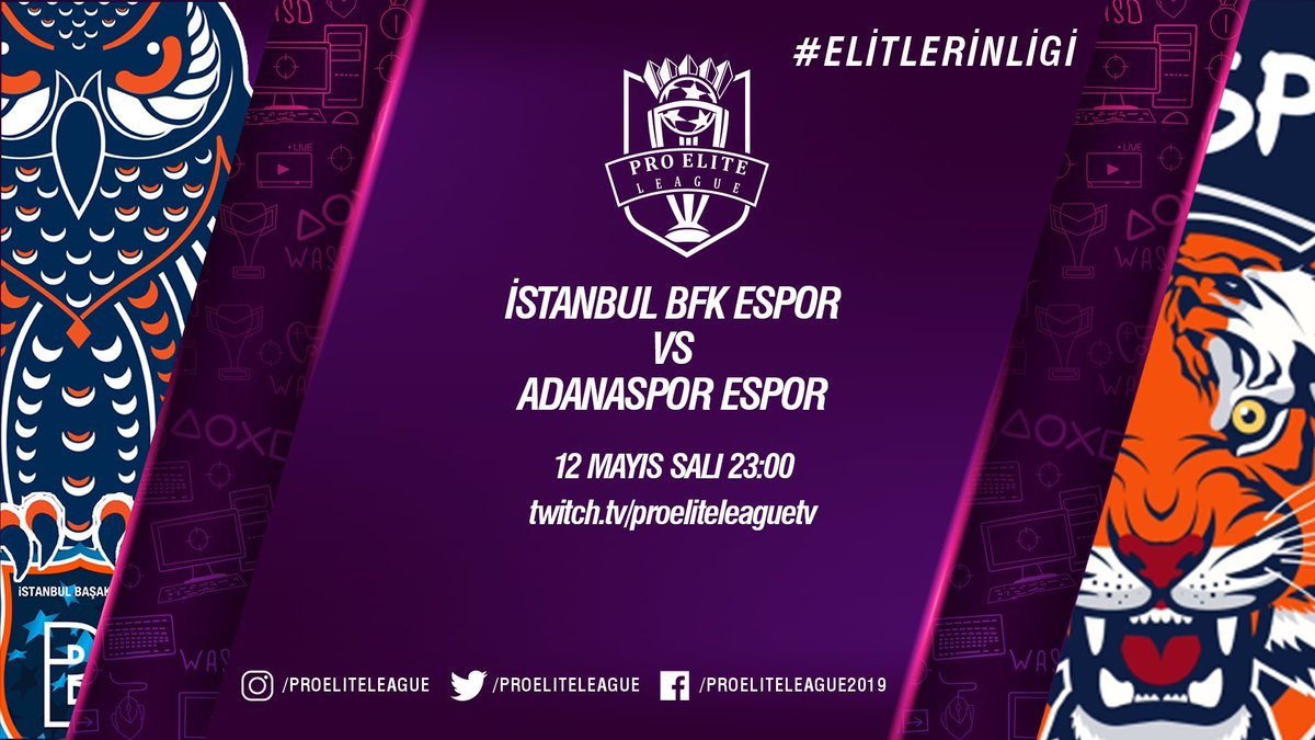[🚨] İstanbul BFK Espor maçımız bugün 23:00'de PEL TV'de! #AdanasporEspor 🎮🔥

👉: Twitch.tv/proeliteleague…