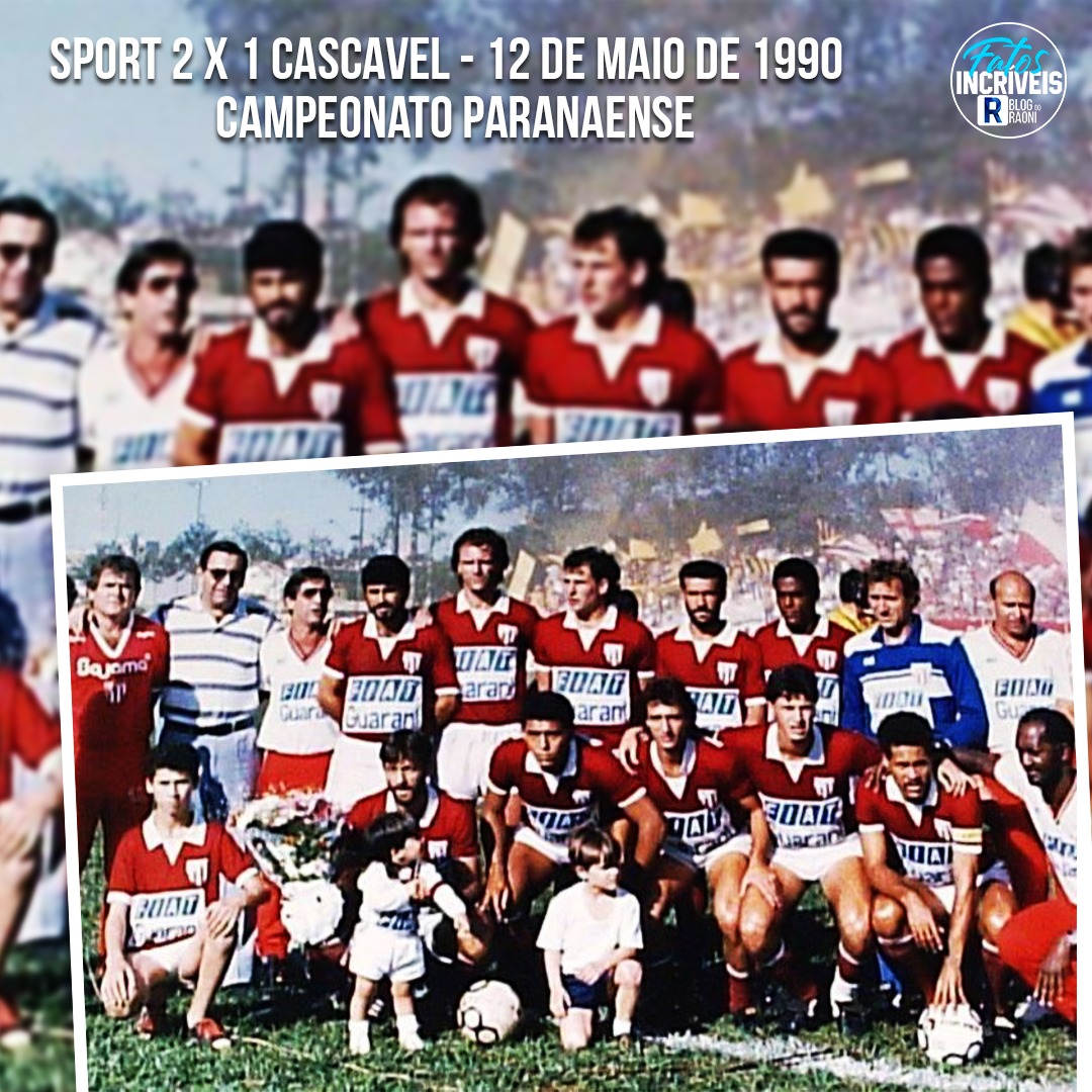 blogdoraoni's tweet photo. ⚽️ 12 DE MAIO DE 1990.

Há 30 anos o Sport vencia o Cascavel por 2 a 1, de virada, no estádio Roberto Brzezinski pelo Campeonato Paranaense de 1990.

A foto da equipe que entrou em campo naquele jogo é um dos registros mais marcantes do Leão do Vale. https://t.co/7B6uFccRkg