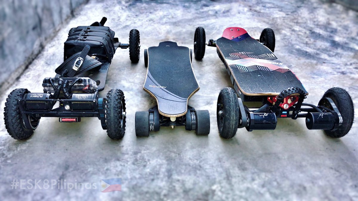 Esk8PH's tweet photo. Trampa based EMB (starts @$1,800) or Exway Flex ($699) or Lacroix Nazaré ($3,299) ⚡️🛹💨
#TrampaBoards #lacroixboards #LacroixNazare #exway #ExwayFlex #TrampaBoards #LikeNothingElse #Esk8Pilipinas #esk8pinas #esk8PH #eskatePH #electricskateboardPH https://t.co/iixD9x4dyS