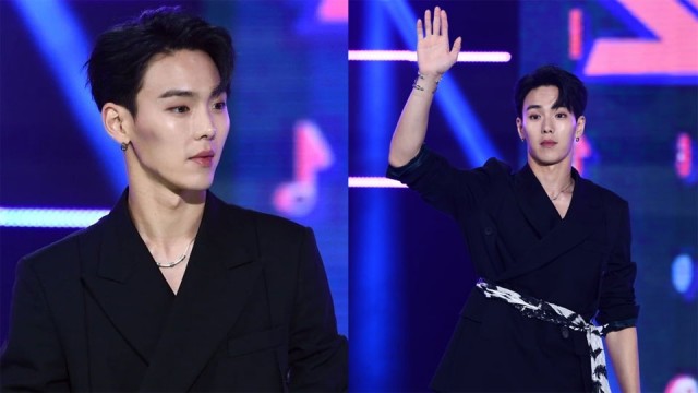 Shownu lost a several amount of weight.2nd picture Before3rd picture After @OfficialMonstaX  @official__wonho