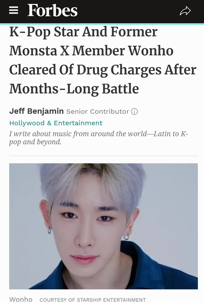 Nobody spoke of Wonho, nobody knew where he was or if he was ok. Until March, where he was cleared of the dr*g charges that this persons make about him. Also Dispatch post a interview. @OfficialMonstaX  @official__wonho