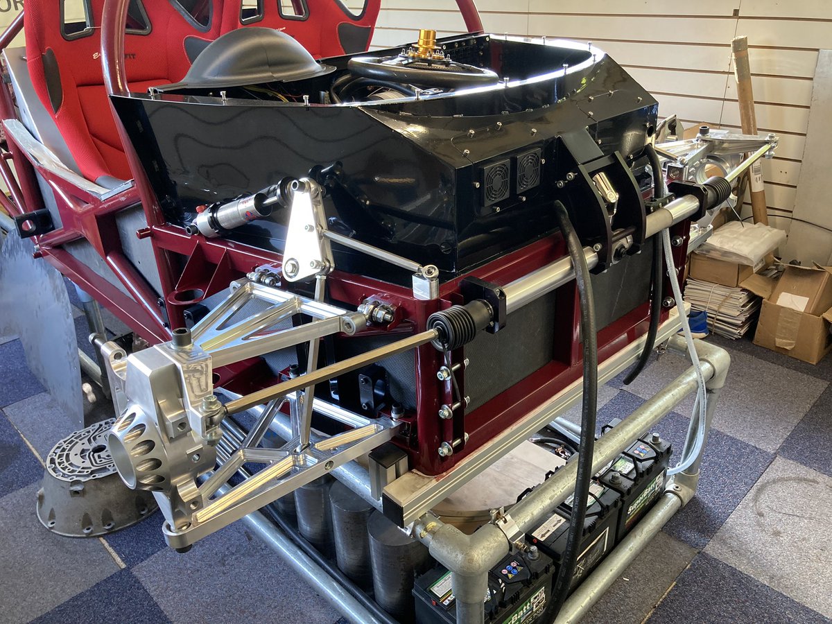Tertre_Rouge's tweet photo. Front axle mock fit complete, #CNC wishbones, hubs and rising rate suspension design @TitanMSport rack installed, ARB missing but turnbuckles and mounts ready #racer #selfbuild #builtnotbought all still very WIP https://t.co/vqpQHTx43u