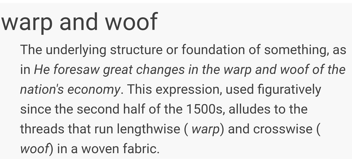  "Warp and Woof"