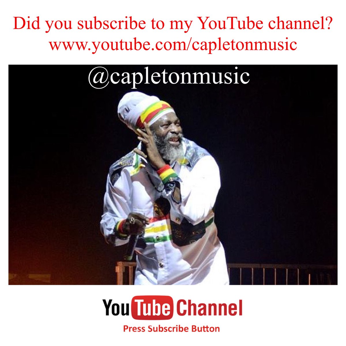 capletonmusic's tweet photo. Did you subscribe to my YouTube channel? Click 👉🏾 https://t.co/zgwZGmGEDq #Capleton #KingShango #Rasta #Roots #Culture #reggaemusic #onelove #jamaica🇯🇲 #instadaily @capletonmusic @AStMaryMiComeFr https://t.co/igZeJ8FhiY