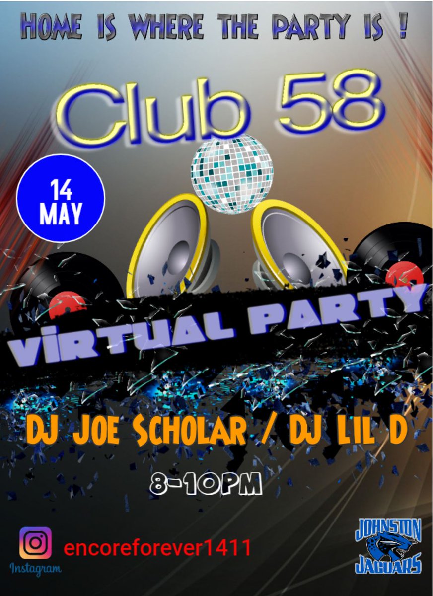 ForsythTechCC's tweet photo. Come celebrate with all 58 NC Community Colleges at Club 58: a virtual party for our entire statewide community college family!

The event will be on Thursday, May 14th from 8 PM- 10PM. Come represent Forsyth Tech and join the fun!

Instagram: @encoreforever1411 https://t.co/hPrWLkIvBR