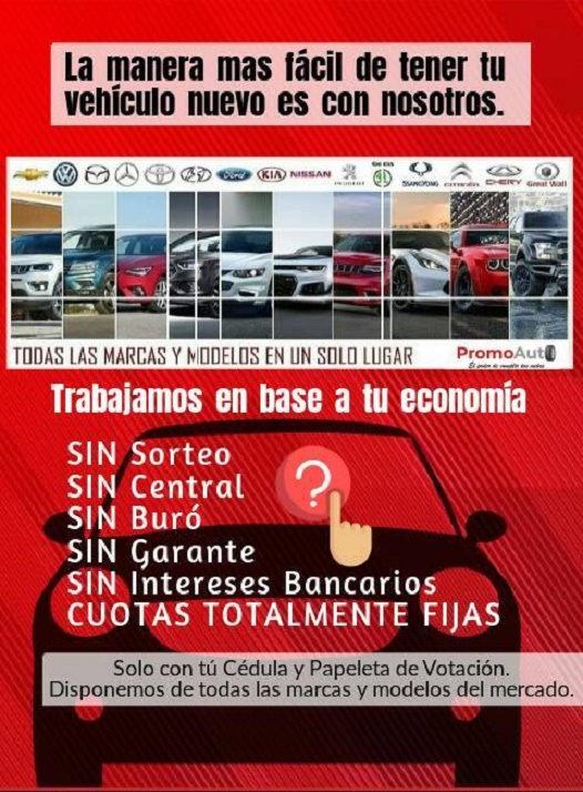 MPromoauto's tweet image. PROMOAUTO FINANCIERA DE VEHÍCULO

Financia tu  vehículo🚗 aproximándose con promoAuto🧑🏻‍💻 tiene los mejores beneficios  para ti ,SIN GARANTE ,SIN INTERESES BANCARIOS, CUOTAS TOTALMENTE FIJAS, SIN SORTEO, Comunícate con la asesora comercial Mariela Muñoz 0993962004📞