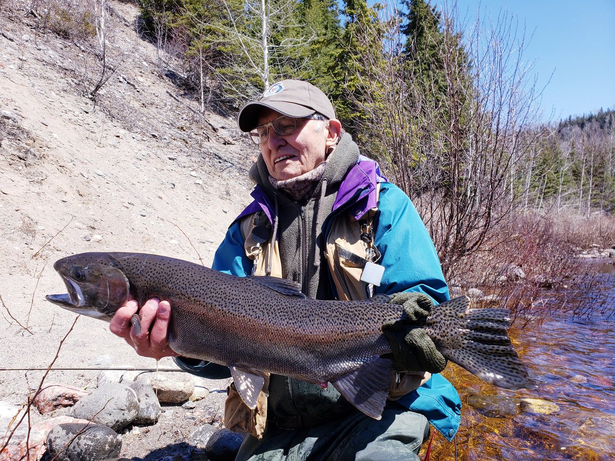 My father, Gord sr. Is 82. He pounds water all day, wades rough and tumble rivers and catches big steelhead. He is ninja angler ....and the sweetest guy. We've been fishing together my whole life.  I'm so lucky. <a href="/OODMag/">Ontario Out Of Doors</a> <a href="/MurphTWN/">Chris Murphy TWN</a>