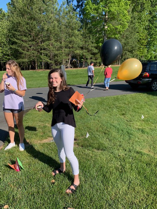 MonticelloGLAX's tweet photo. Social Distance Senior Night tonight! Congrats to our five seniors! We are a better program because of YOU. #famILY #FabFive 💛🖤 @caleighmsmith @tmeissner14 @sfkrebs_12 @dashaaaa_a &amp; April https://t.co/MwxUt6pCMo