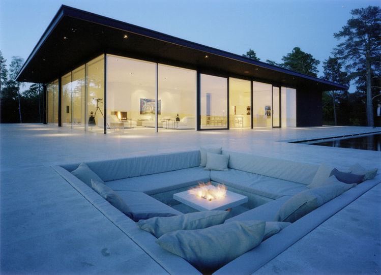 Choose one: outdoor conversation pit