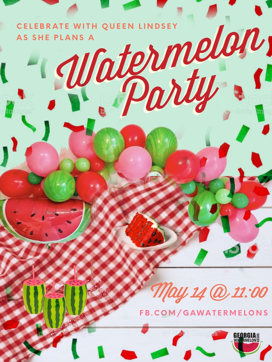 ga_watermelon's tweet photo. It’s a PARTY 🎉🍉🎉 from decorations to recipes, watermelon is the SWEETEST party theme for SUMMER!! 🎉🍉 https://t.co/Y5AT3cP9HP