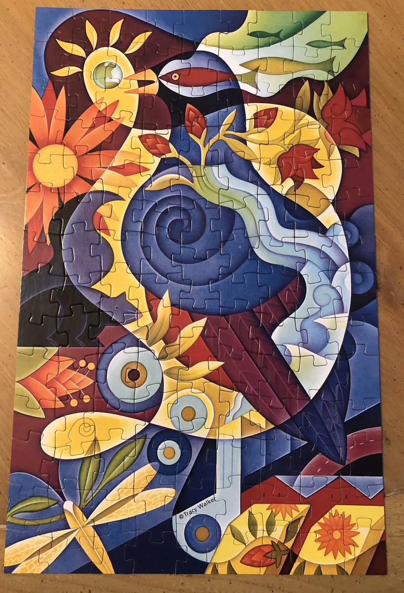 msprostran's tweet photo. Today’s puzzle was a lot easier than other ones I have done in the past, however the end result was just as beautiful!!! #wow #tracywalkerart #weareonewithnature https://t.co/cr8GSdG7iC