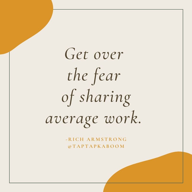 SeraheWrites's tweet photo. I was inspired by Rich Armstrong @taptapkaboom 100 Day Project class on @skillshare - "Get over the fear of sharing average work."
⠀
That's my message to you as Week 2 of #500wordwritingclub begins. Don't let fear stop you from joining and sharing your story!
#WritingCommunity https://t.co/O6qKTFcf1a