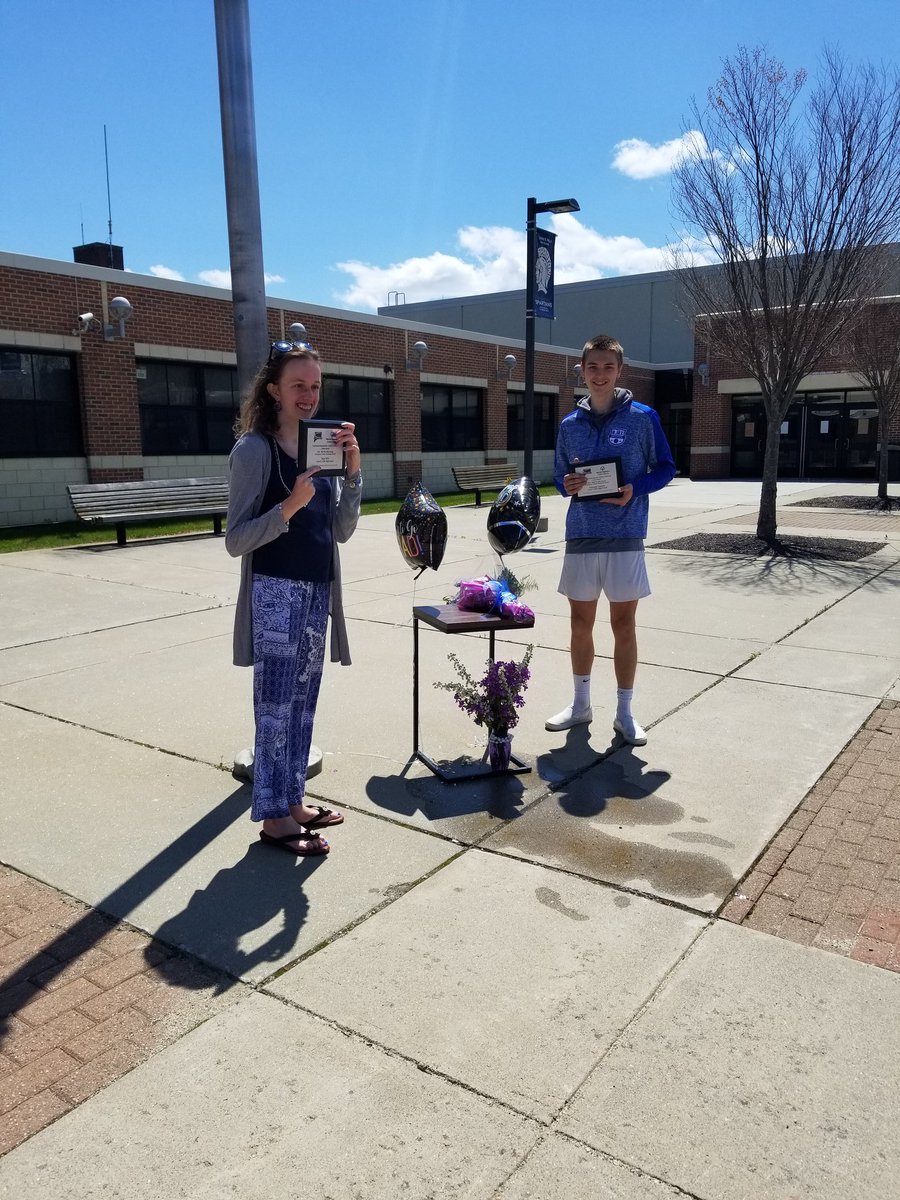 Math_Edwards's tweet photo. Congratulations to these two for winning the Mike Savage Teammate Award in Unified Sports. What a fun little celebration!

#rsd10ct https://t.co/u9922Maque
