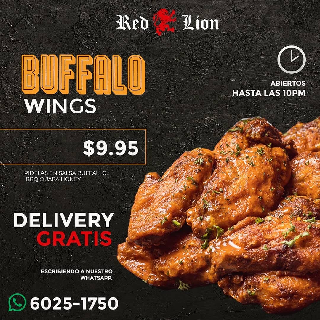 elcuaracom's tweet photo. ¡Que a tu martes! No le hagan falta unas jugosas Alitas de Pollo en #redlionpma 🦁🙌
Pidelas por @glovo_pma o nuestro delivery de whatsapp 6025-1750.
#panamacity #stayhome #wingspty https://t.co/TXDh2neKIH