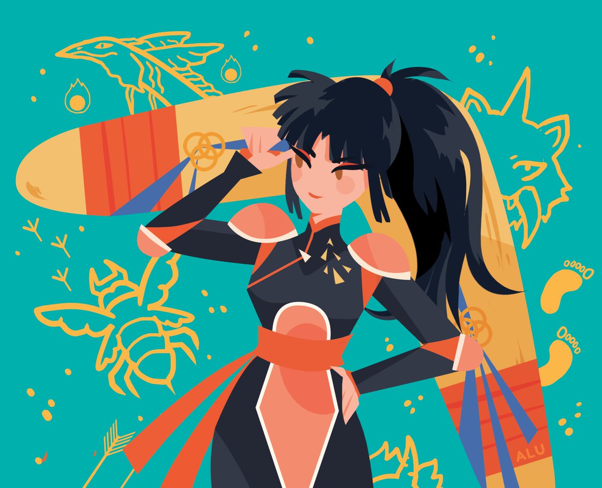 popoalu's tweet photo. A Sango I drew a long time ago https://t.co/wK5opfpnaH