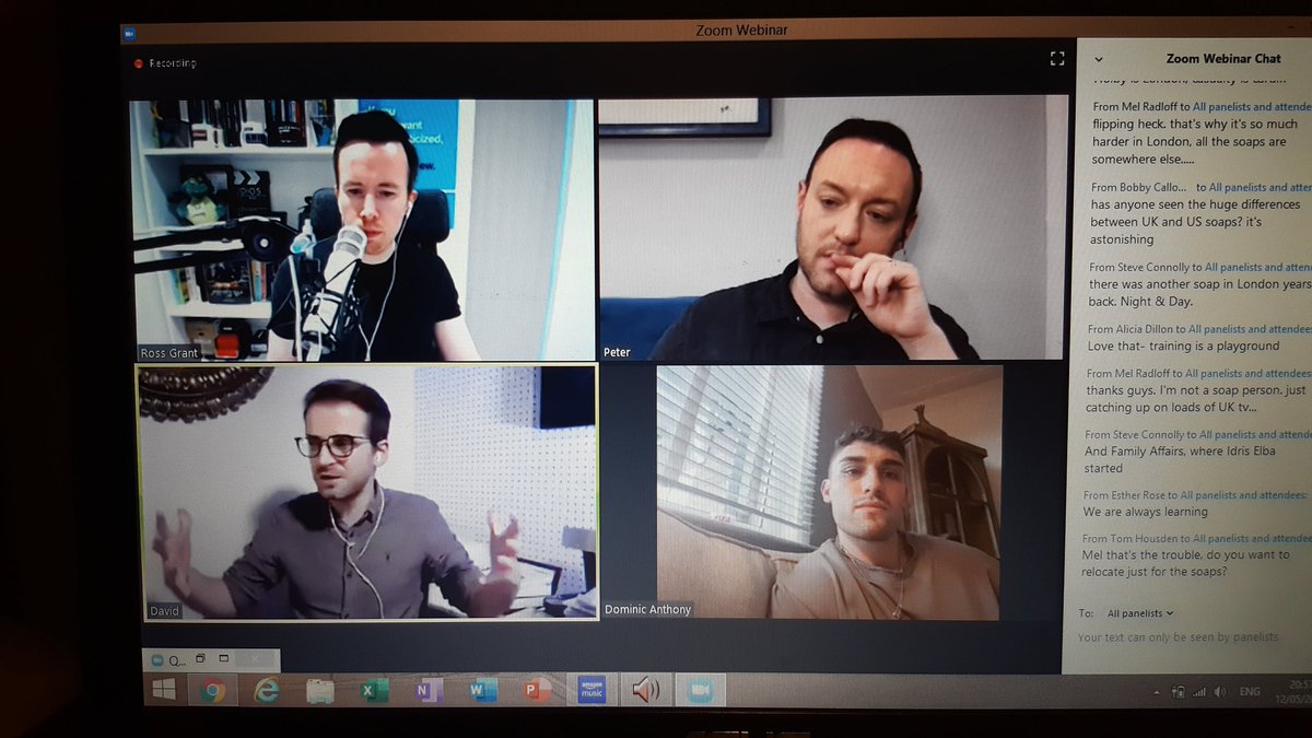 Janetlilley's tweet photo. Tonight's @ActOnThisTV podcast did not disappoint! 🤗 Some cracking advice from the knowledgeable duo of @DavidJCrowley @thepeterhunt Well done @rossagrant #ActingHelp #ActingAdvice #actorslife https://t.co/LTL0hY42M9
