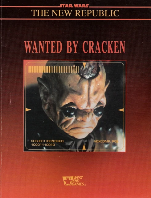 Cracken appeared all through the EU. In the RPG he "authored" more books and even had his section in the Adventure Journal magazine, "Wanted By Cracken."He and his son Pash showed their faces from time to time in EU novels, particularly of the Zahnstackpole inclination.