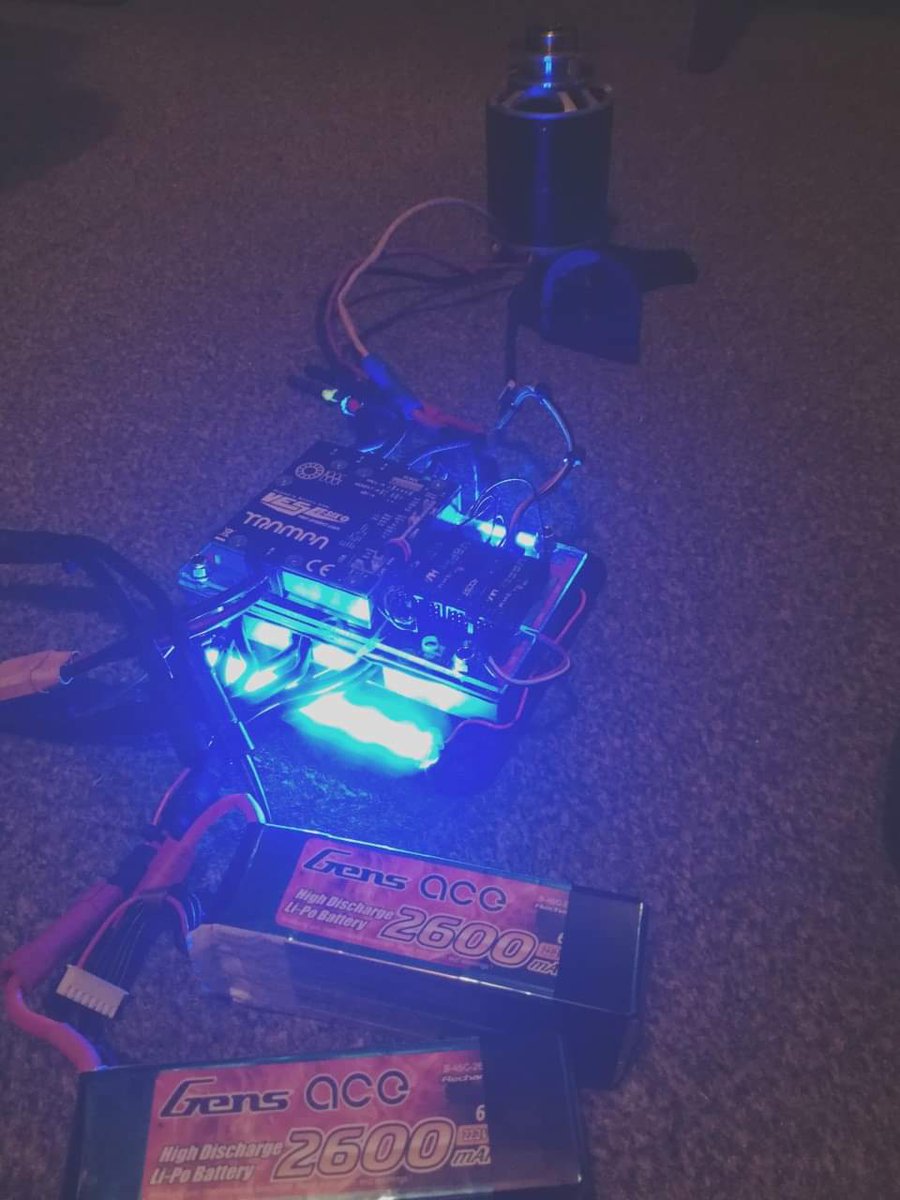 MonsoonRobot's tweet photo. #TheMakingofMonsoon
π€Soon we had welded up enough of the chassis to test fit some electronics - so we could finally think about driving!
β±Tim spent the best part of a weekend soldering whilst Tom and Rory battle-hardened motors, set up our Trampa VESCs and made more wheels! https://t.co/7YL8DEZLV3