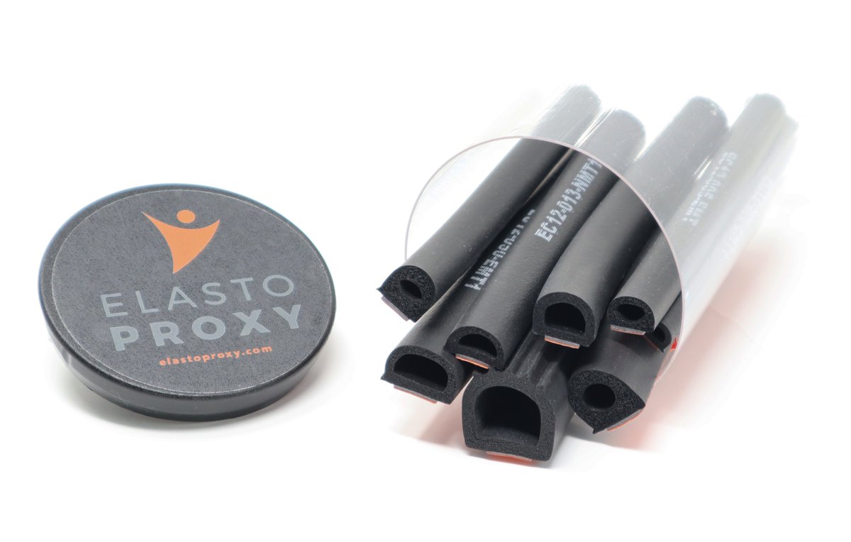 John_Rye's tweet photo. Elasto Proxy offers a sponge profile sample kit.   Each kit includes a range of adhesive backed profiles for your design projects.   https://t.co/GvJe4o1bP0 #elastoproxy #rubberseals #rubbergaskets #extrudedrubber #rubberprofiles #doorseals #Engineering https://t.co/XMk54xx2Pg