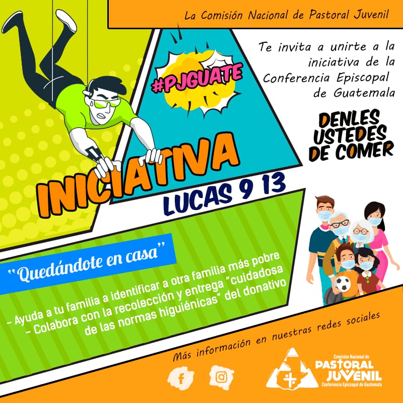 Como un servicio de la Secretaría de Comunicación de la Conferencia Episcopal de Guatemala presidida por Monseñor Victor Hugo Palma, le compartimos la campaña de la Comisión Nacional de Pastoral Juvenil 
DENLES USTEDES DE COMER
youtu.be/Lwhb-b5CvYA