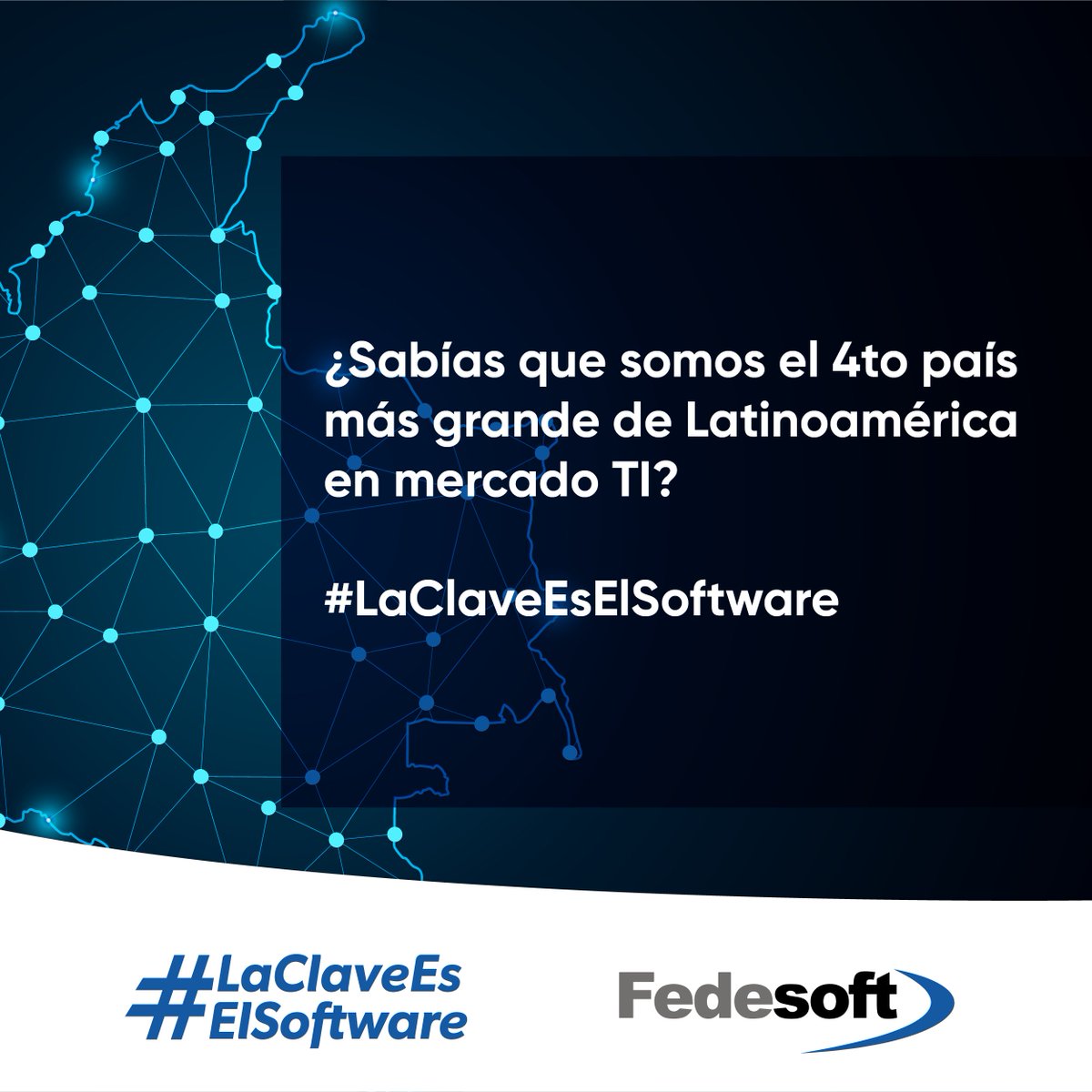 whaleandjaguar_'s tweet photo. En Whale and Jaguar nos sentimos orgullosos de hacer parte de este mercado #TI en Colombia. Por eso estamos seguros de que #LaClaveEsElSoftware. https://t.co/F6CQXYvpTY