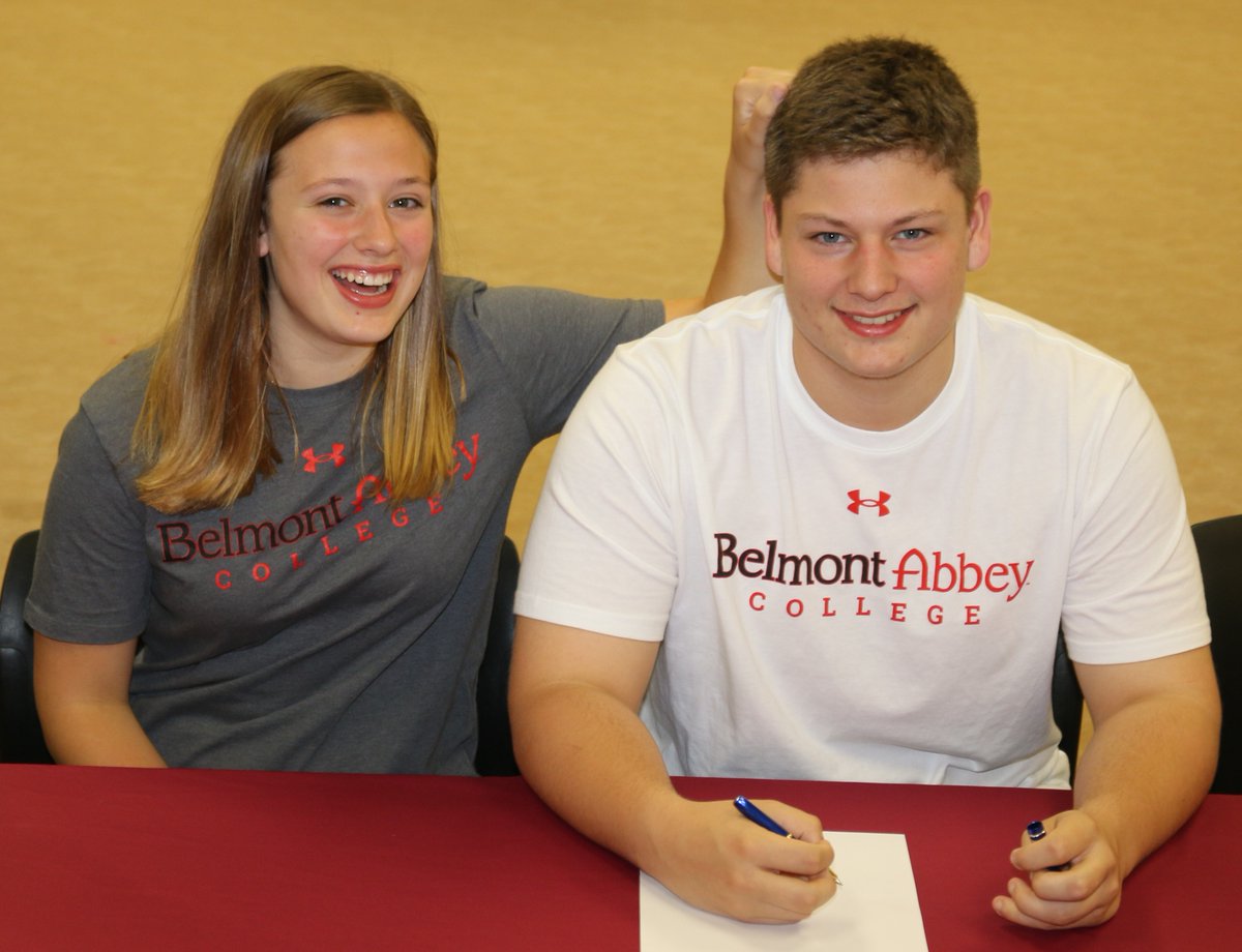 Congrats to HHS senior, student-athlete Sebastian Parrish who signed to play lacrosse for Belmont Abbey College! Sebastian earned academic &amp; athletic scholarships and will play mid-field! Way to go, Sebastian! Another outstanding TORNADO! #hickoryschools