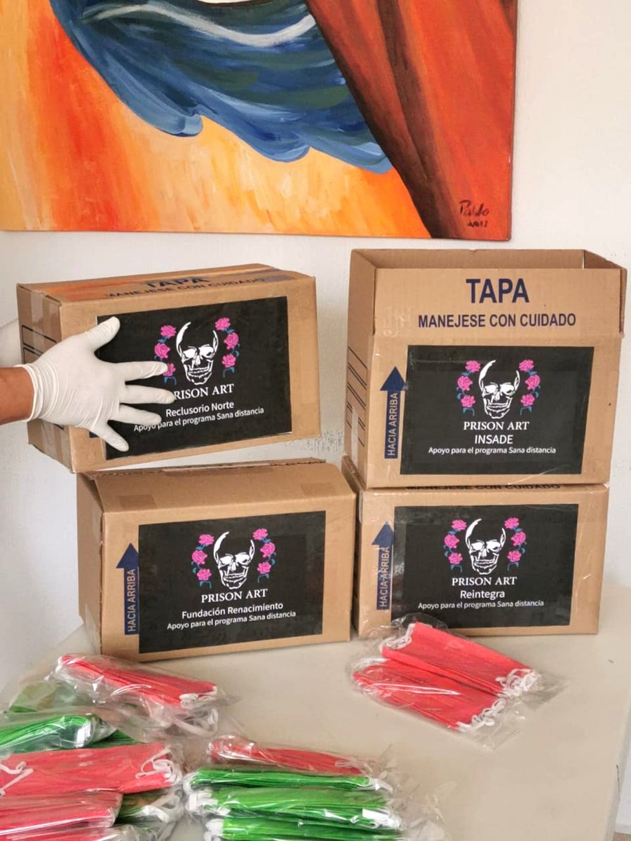 PrisonArt_'s tweet photo. Seguimos trabajando para continuar donando cubrebocas al sector salud, fundaciones y organizaciones civiles que más lo necesiten.
Recuerda quedarte en casa y si sales lleva a cabo los protocolos de seguridad.
#MexicoSolidario #EmergenciaSanitaria #QuedateEnCasa #COVID19mx #CDMX https://t.co/1uvWnsnCMJ