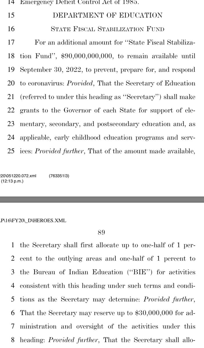 $90,000,000,000 for governors to spend on Pre-K and public schools, however they want.NINETY BILLION, with $30,000,000 that can be reserved just for administering it.