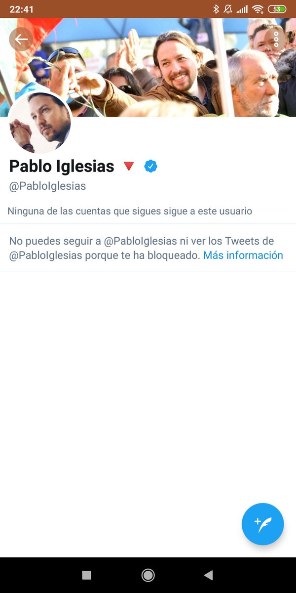 ElenaBerberana's tweet photo. Me ha bloqueado. Muy democrático impedir a la prensa que pueda seguir la información de un vicepresidente segundo y ministro de Asuntos Sociales. ¿Puede hacerlo? Sí, si eres comunista. https://t.co/XjyyT3SPOh