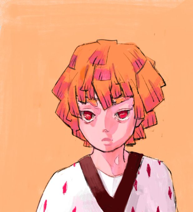 らぐなさんがTwitterに投稿した我妻善逸(鬼滅の刃)のイラスト。