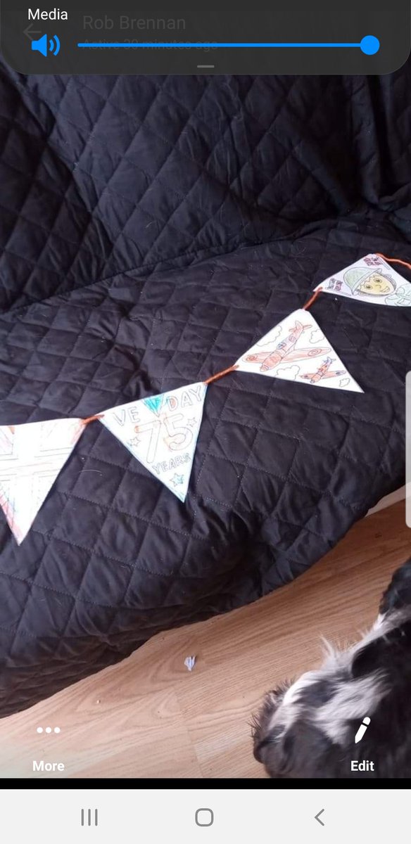Emma82214833's tweet photo. @AshClass1 Boys doing the bunting for VE day. https://t.co/Uvh1aIP6HT