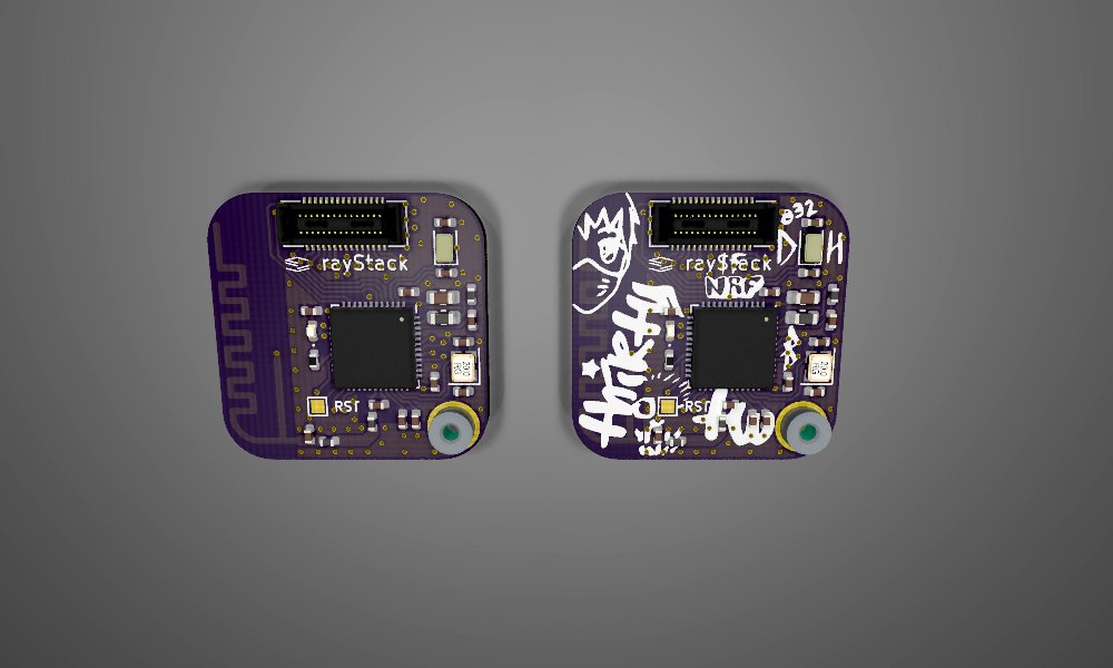 mishkathebear's tweet photo. Left or right? #thirtytwo #rayStack #nRF52 #nRF52832 #oshpark #purple #KiCad #graffiti #wearable #weird https://t.co/mbgR54iRPk